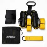 GravoMax pro suspension training kit with heavy duty nylon straps and rubber handles