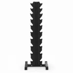 GravoMax 10 pair vertical dumbbell storage rack tower in black