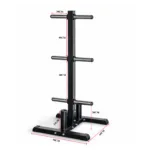 Detailed dimensions of GravoMax stationary weight tree showing 40cm peg spacing and 60x64cm base