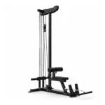 GravoMax standalone lat pulldown and low row cable machine in black