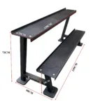 Heavy Duty 2-Tier Kettlebell Rack for Commercial Gyms