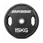 15kg Premium Dual Grip Olympic Plate Black